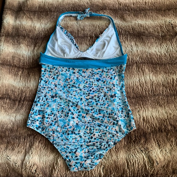 NWT - La Perla Bomap Underwire One Piece Swimsuit Map Print - Picture 3 of 13